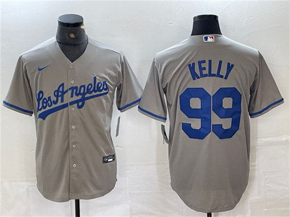 Los Angeles Dodgers #99 Joe Kelly Gray 2024 Cool Base Limited Stitched Jersey - Click Image to Close